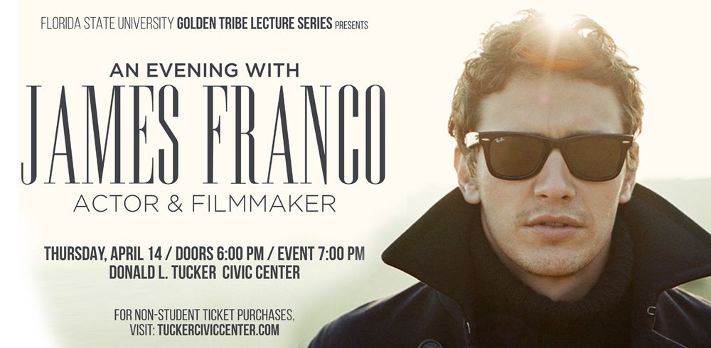 An Evening With James Franco | Donald L Tucker Civic Center